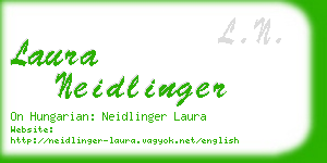 laura neidlinger business card